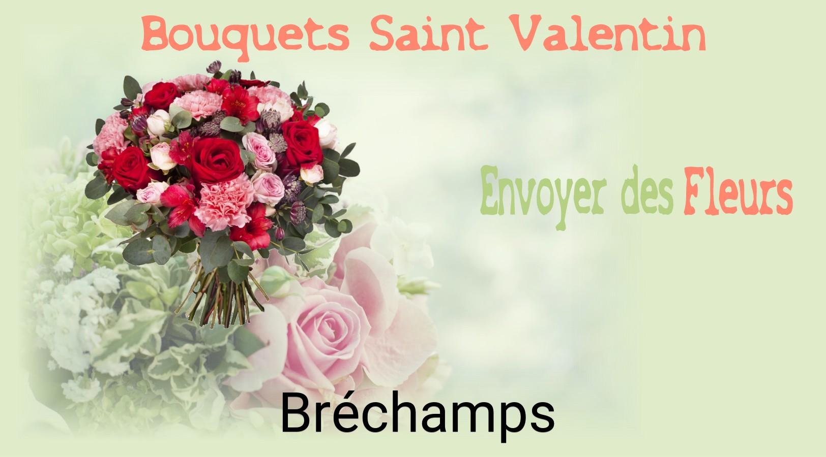Roses de Saint-Valentin livrées à Bréchamps